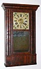 C.1845, Jonathan Frost, Reading, Mass, OG side with cornice, 30-hour brass works with alarm between the plates.