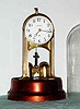 C.1904, Tiffany Electric Mfg Co., Buffalo, NY, "NEVER WIND" battery timepiece with torsion pendulum.