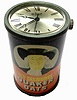 Novelty Sales Clock- Small Quaker Oats form clock inset with LeJour movement manual 17J with sweep seconds hand, 60mm H,