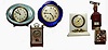 Lot of Five Small Clocks- 