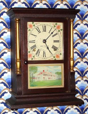 Seth Thomas Clock Co., GILT COLUMN, 8-day time and gong strike mantel clock. C.1926. — Antique Clocks Price Guide