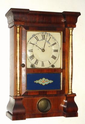 Seth Thomas Clock Co., mini Column and Cornice clock, the COLUMN model, 8-day time and gong strike. C.1886. — Antique Clocks Price Guide