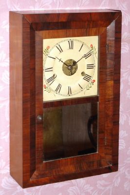 Seth Thomas "KITCHEN" model miniature bevel front in rosewood, 30-hour time and gong strike, spring. C.1870. — Antique Clocks Price Guide