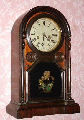 Welch, Spring and Co., ITALIAN No. 1, 30 hour time and strike shelf clock in rosewood. C.1878. — Antique Clocks Price Guide