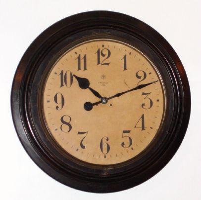 German, Junghans, large gallery clock, — Antique Clocks Price Guide