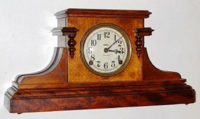 E. Ingraham and Co., "Nestor", 8-day time/strike mantel clock. C1915. — Antique Clocks Price Guide