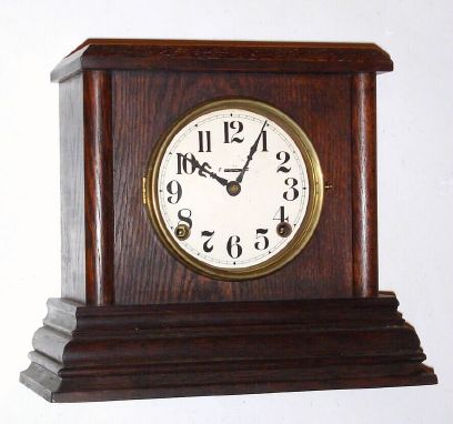 E. Ingraham and Co., "Cody", 8-day time/strike mantel clock, Circa 1915 — Antique Clocks Price Guide