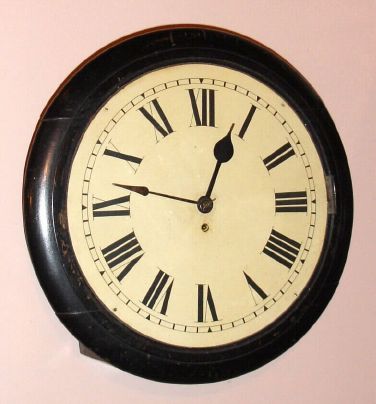 English, Chain Fusee Pub or Dial clock, less bezel, larger than average, C.1900 — Antique Clocks Price Guide