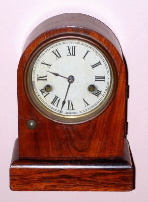 Seth Thomas, CABINET - J, one day time and bell strike cottage clock in rosewood, C. 1880 — Antique Clocks Price Guide