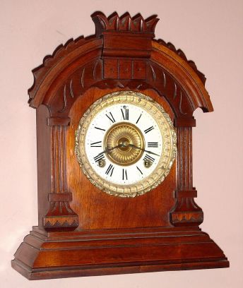 Ansonia Clock Co., "TUNIS", 8-day time and gong strike mantel clock., Circa 1894 — Antique Clocks Price Guide