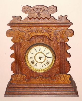 Ansonia Clock Co., VINTON, oak cased cabinet clock, 8-day time and gong strike, C.1901 — Antique Clocks Price Guide