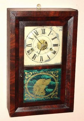 Seth Thomas, "KITCHEN", model, mini bevel front shelf clock, 30-hour spring, C.1868 — Antique Clocks Price Guide