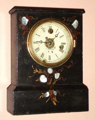 Chauncey Jerome, New Haven, Conn., 30-hour time and alarm on bell, w/ lever movement,cottage clock , Circa 1850 — Antique Clocks Price Guide