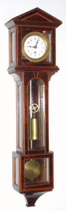 Austrian, modern reproduction of a mini Laterndluhr, 1-day, weight, with an old dial and bezel, C.2001 — Antique Clocks Price Guide