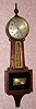 E. Ingraham and Co., NYANZA model, 8-day banjo timepiece, spring movement. C.1928.