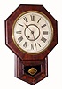 New Haven Clock Co., short drop octagon, rosewood timepiece, 8-day. C.1880.