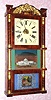 Birge, Peck and Co, Bristol, Conn, triple deck shelf clock, 8-day, 2-wt, time and strike. C.1850.