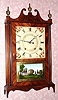 Samuel Terry, Plymouth, Conn, Pillar and Scroll shelf clock, with 30 hour, 2-wt, wooden movement, in a mahogany case. Lot includes a shelf from Albany, dated 1905; see detail foto. This clock stood in Mr. Goddard's dining room. C. 1827.