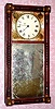 New Hampshire Mirror timepiece, attributed to Joseph Chadwick (see identical movement in Parsons', page198), 8-day, weight driven. C. 1820.