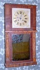Marshall and Adams, Seneca Falls, NY, Empire shelf clock, 8-day, 2-wt, less cornice top. C. 1840.