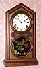 E. Ingraham and Co., DORIC, rosewood shelf clock, 8-day, time and gong strike, spring. C.1880.