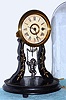 F. Kroeber Clock Co., New York, "ANGEL SWING No. 4", 8-day timepiece with winged cherub pendulum that swings front to back. C.1882.