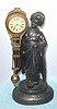 Japanese, Swinging Arm Clock, GEISHA GIRL, with 3-day timepiece movement. C.1925.