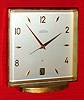 Swiss, ANGELUS, 8-day, 15-jewel alarm clock with calendar aperture at 6. C.1960.