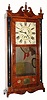 Silas Hoadley, Plymouth, Conn, 30-hour time and strike wood movement shelf clock, with case modifications. C.1830.