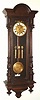 German, 3-Wt Grand Sonnerie, "Vienna Regulator", movement No. 394644 (Bohemia), rod strike in an alt Deutsch case with 3/4 columns (movement not original to case). C.1895.
