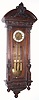 Austrian, 3-Wt VIENNA REGULATOR, full Grand Sonnerie striking, in a handsome 3/4 column case with original top with carved bust, and with engraved grid pendulum, and 3 patterned weights. C.1875.