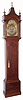 English, Thomas Hunter, Jr, London (156 Fenchurch St, 1761 -- 1802), arched brass dial 8-day tall clock in a typical London style mahogany case. C.1790.