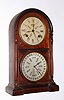 Welch, Spring and Co., "Italian No. 3", 8-day time/strike double dial perpetual calendar clock. C. 1870.