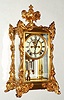 Ansonia Clock Co., "Marchioness", 4-glass, crystal regulator mantel clock, 8-day time and gong strike C.1904.
