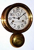 Seth Thomas Clock Co., "MONITOR", 30-hour lever movement time and ship's bell strike, outside bell, wall clock. Circa 1935.