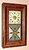 William S. Johnson, New York, 8-day time/strike OG shelf clock, 2-weight, Circa 1845