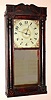Chauncey Ives, Bristol, Conn, Wood Works stenciled column and splat, 30 hour, 2-wt, C.1835