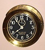 Seth Thomas, MARK I DECK CLOCK, U.S. Navy Bureau of Navigation, with rear, hinged wall mount intact, serial No. 2556, C.1940 (dated on dial)