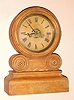 E. Ingraham and Co., GRECIAN, Round top mantle clock, 30 hour time, strike and alarm in oak, C.1880