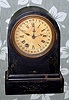 Terry Clock Co. Waterbury, Conn, iron cased desk clock, time and calendar, 8-day spring, C.1875
