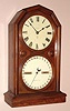 Seth Thomas Clock Co., "PARLOR CALENDAR No. 5", 8-day time and strike double dial perpetual calendar clock, Circa 1886