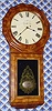 Seth Thomas, "REGULATOR No. 1, EXTRA", 8-day timepiece, weight driven, in a well figured walnut case, c.1875