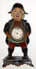 Bradley and Hubbard, Iron cased "CONTINENTAL" blinker, or moving eye novelty clock, 30 hour time only, C.1860