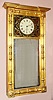 Samuel Abbott, Boston, Mass., Federal Style, extra large mirror cased wall timepiece, 8-day with restrained weight on rods, Circa 1828.