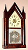 Chauncey Boardman, Bristol, Conn, Triple Fusee Steeple clock, 1-day, C.1848