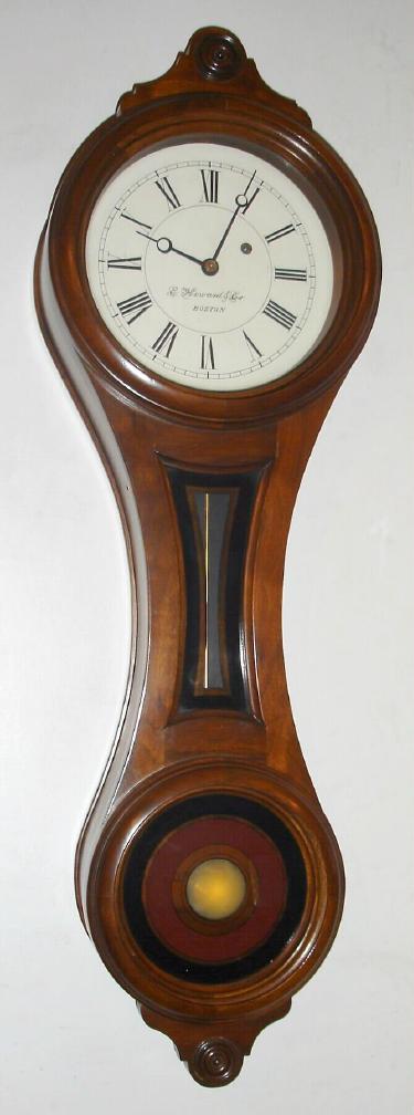 E. Howard and Co., Boston, Regulator No. 10 {figure 8 re-issue} C.1976 {dated mov't}, serial number 399, weight driven, 8-day. — Antique Clocks Price Guide