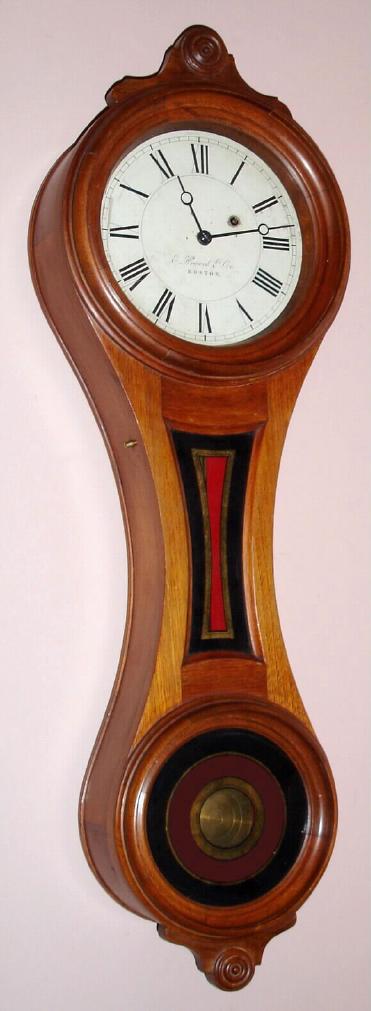 E. Howard and Co., Boston, C.1890, REGULATOR No. 10, figure 8 wall timepiece in walnut, 8-day, weight. — Antique Clocks Price Guide