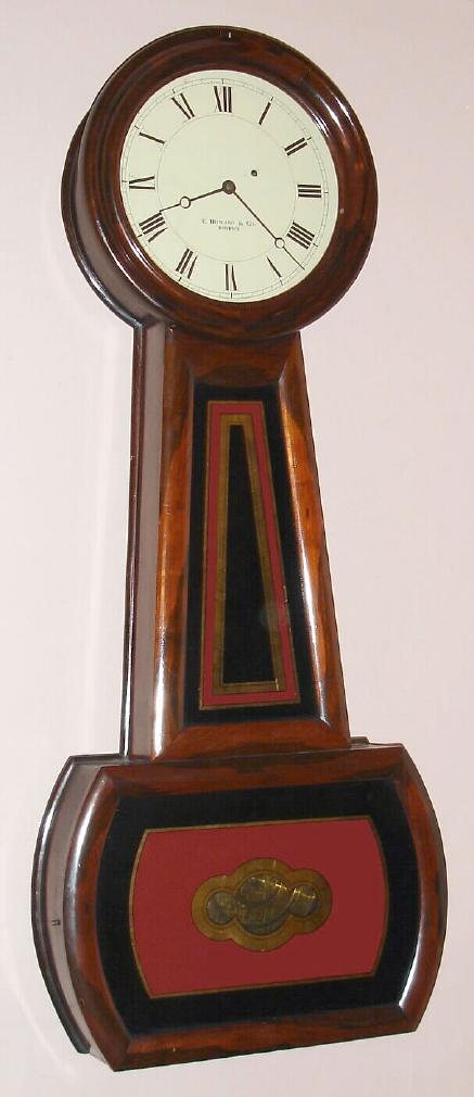 E. Howard and Co., Boston, C.1890, "No. 2 BANJO", in a rosewood grained cherry case, weight driven, 8-day. — Antique Clocks Price Guide