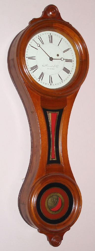 E. Howard and Co., Boston, C.1890, "REGULATOR No. 9", figure 8 wall clock in walnut, weight driven, eight day. — Antique Clocks Price Guide