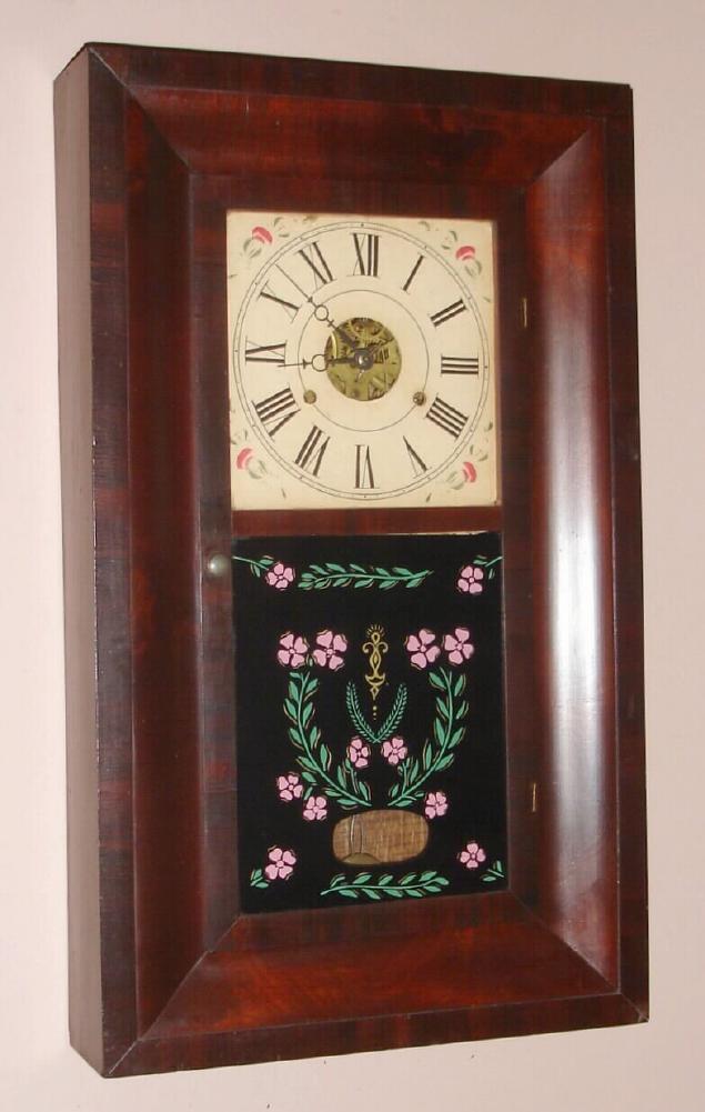 Jerome and Co., (New Haven Clock Co.), C.1860, 30-hour time and gong strike OG shelf clock. — Antique Clocks Price Guide